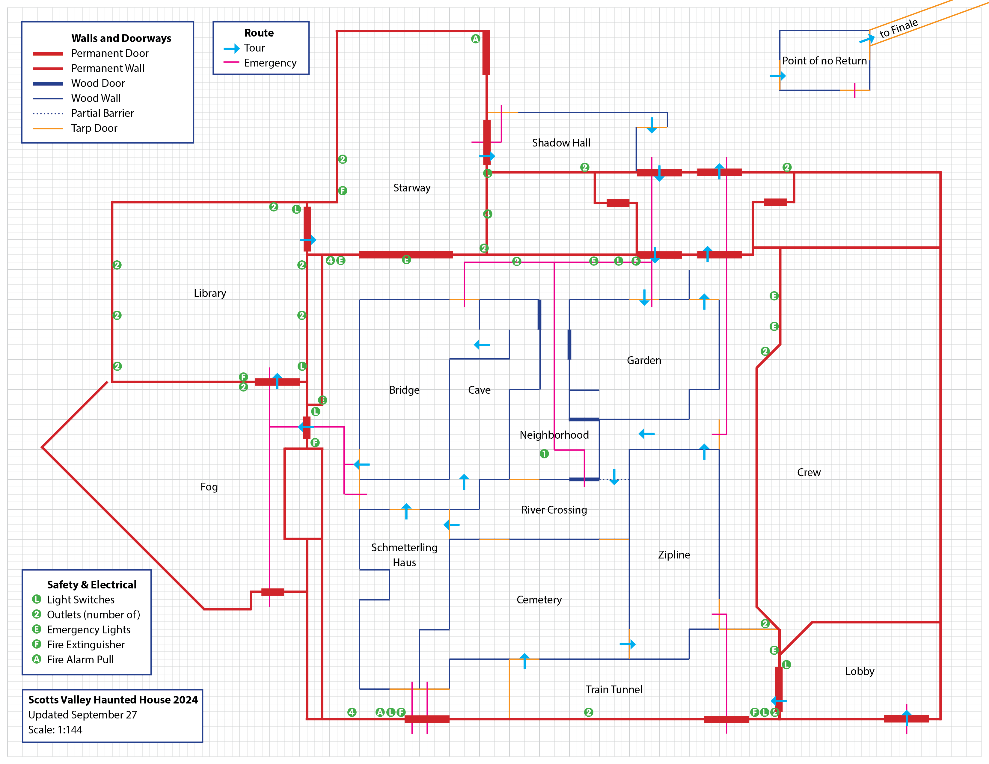 Haunted House map